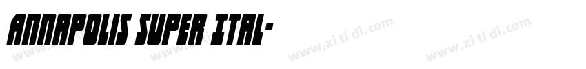 Annapolis Super Ital字体转换